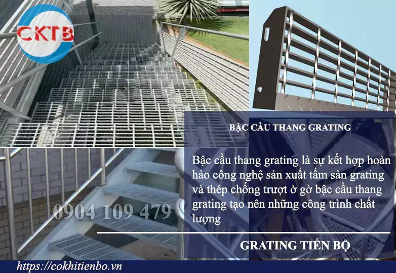 Bậc cầu thang Grating