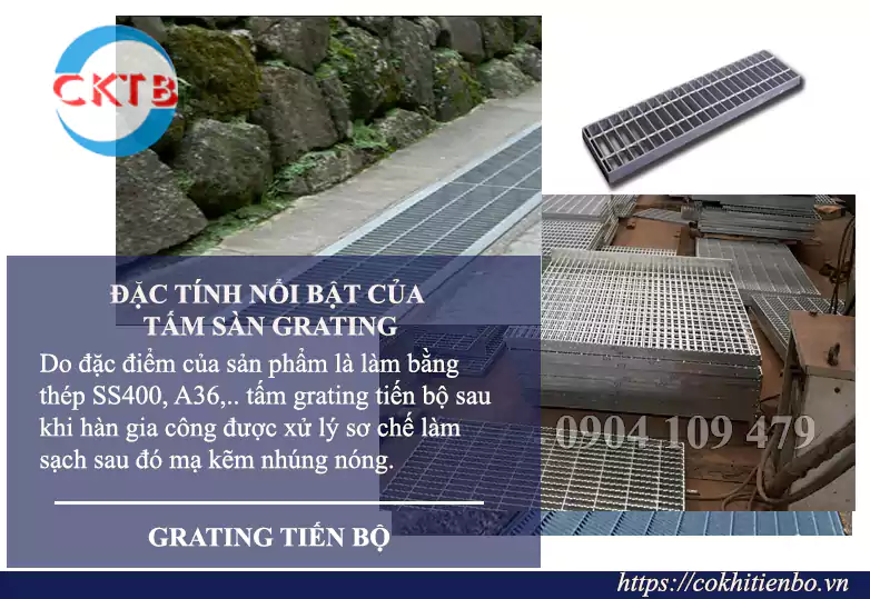Những đặc tính nổi bật tạo lên ưu điểm của tấm sàn Grating