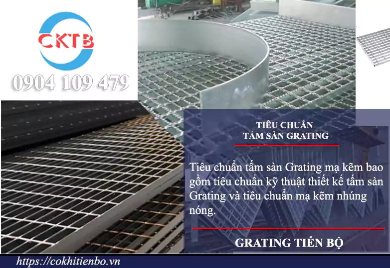 Bảng tiêu chuẩn tấm sàn grating mạ kẽm nhúng nóng